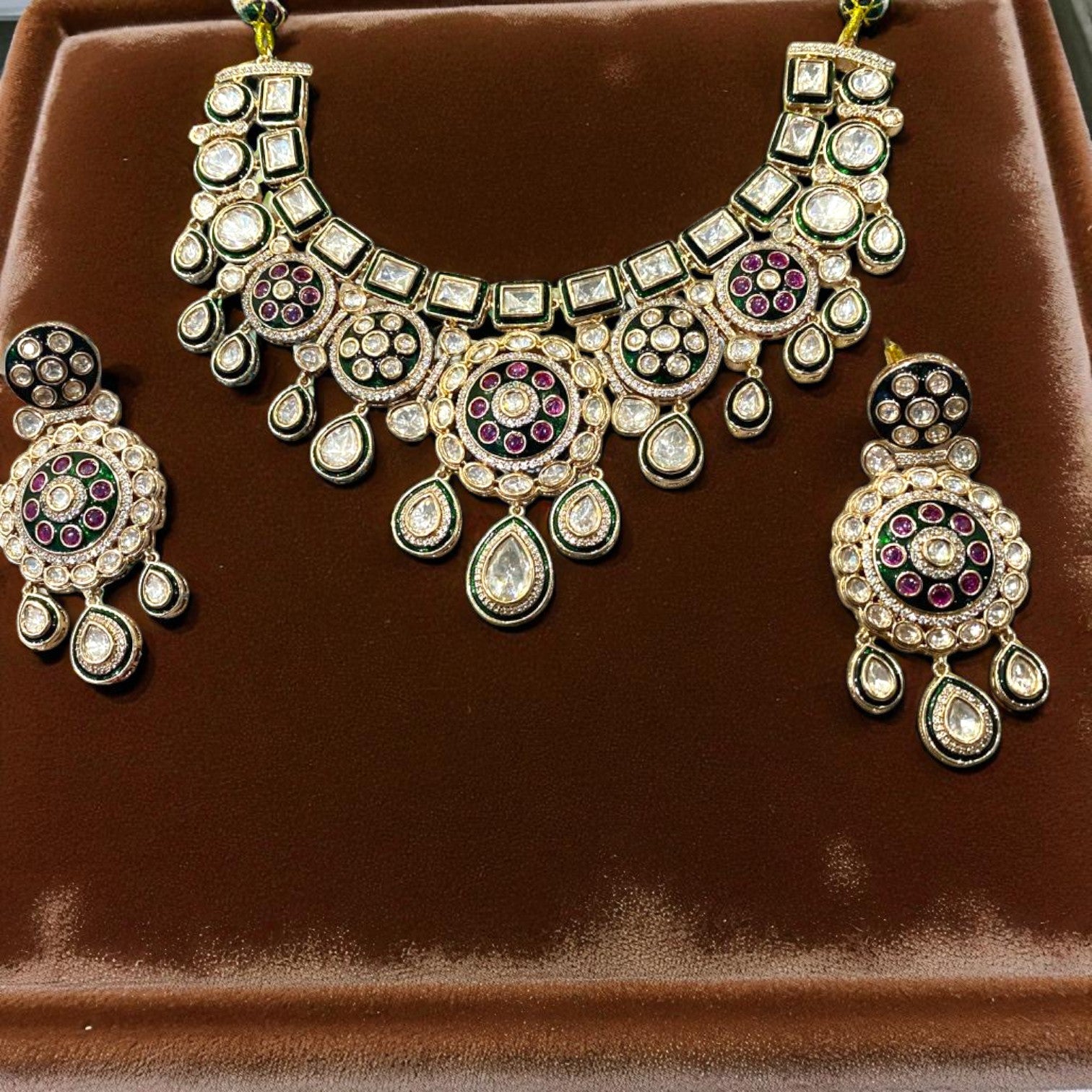 Majestic Ruby Kundan Choker Set