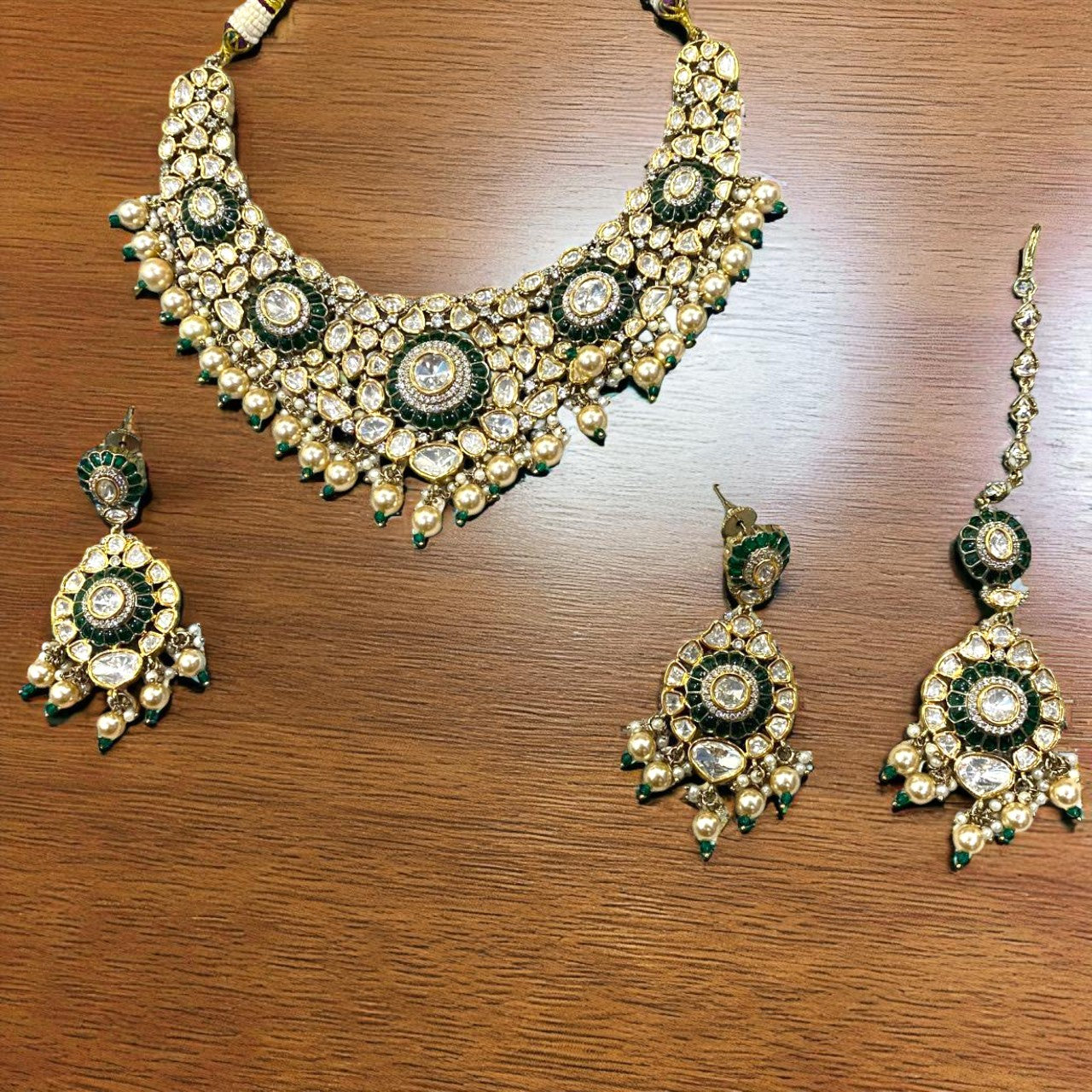 Emerald Radiance Kundan Bridal Set