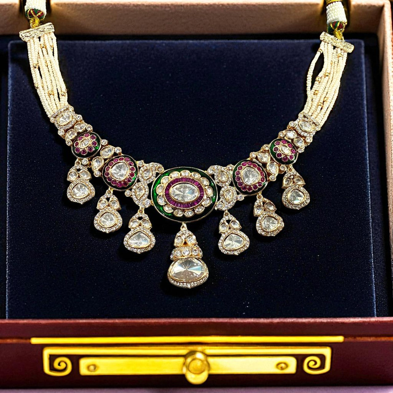 Traditional Kundan Choker Necklace Set