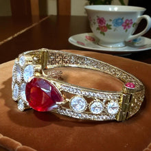 Crimson Majesty Kundan Bracelet