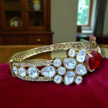 Crimson Majesty Kundan Bracelet