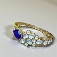 Sapphire Majesty Kundan Bracelet