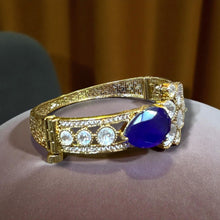 Sapphire Majesty Kundan Bracelet