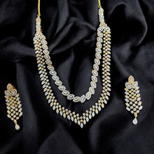 Royal American Diamond Leaf Necklace Set
