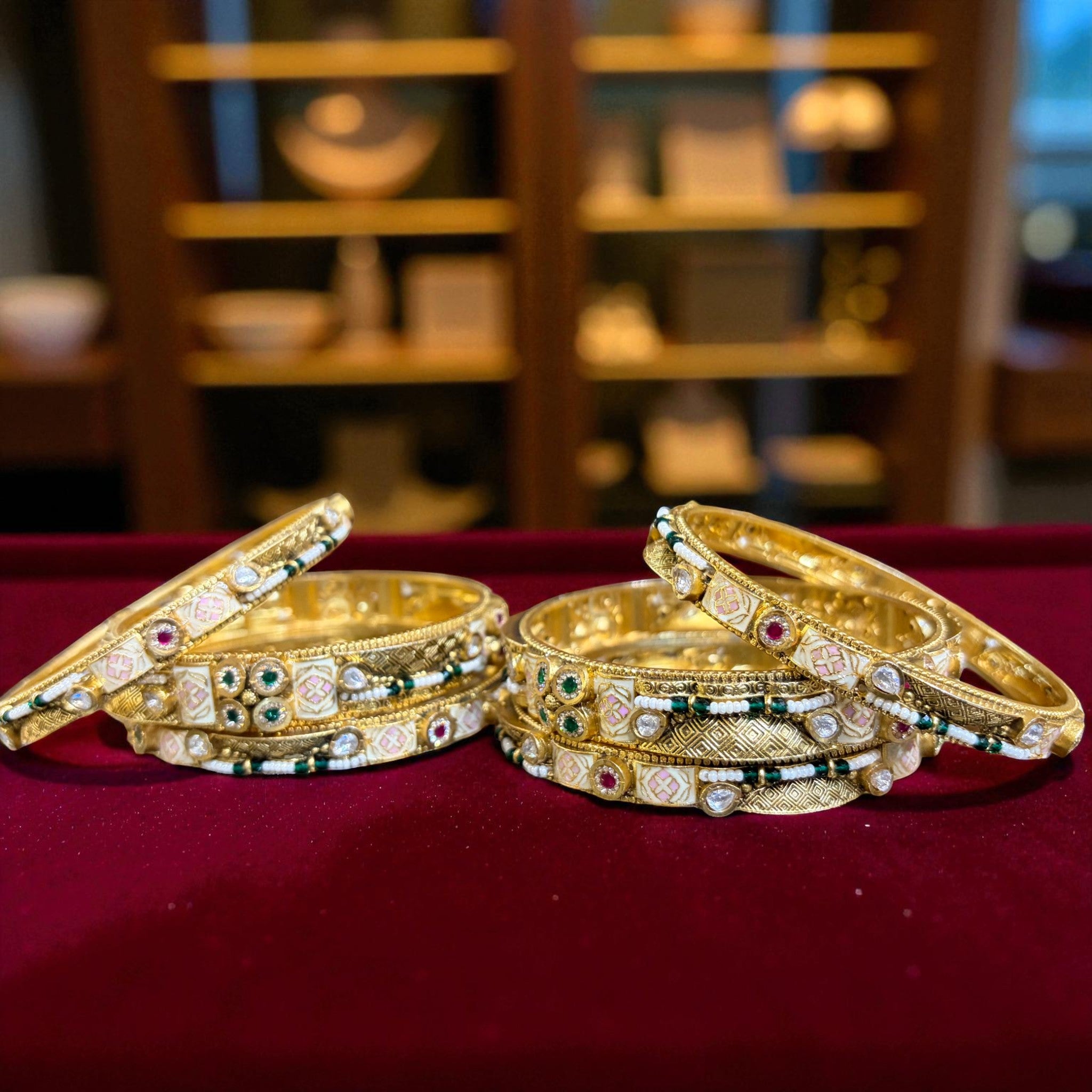 Royal Heritage Kundan Bangles