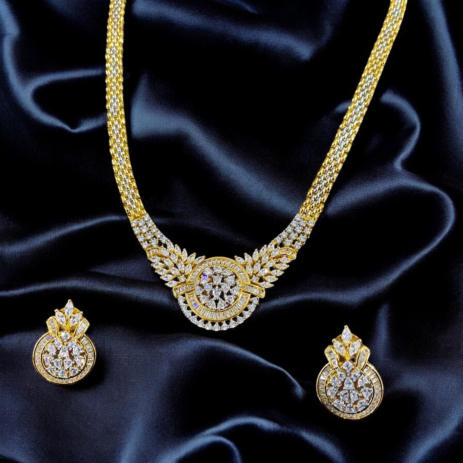 Regal Radiance American Diamond Necklace Set