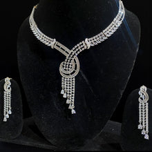 Elegant Infinity American Diamond Necklace Set