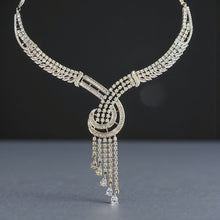 Elegant Infinity American Diamond Necklace Set