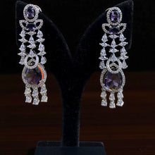 Majestic Sapphire American Diamond Necklace Set