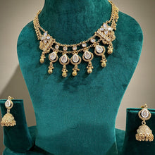 Antique Golden Kundan Choker Set