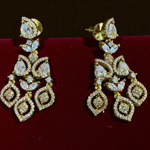 Royal Leaf American Diamond Necklace Set