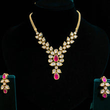 Ruby Elegance Taara Kundan Necklace Set