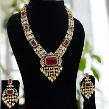 Regal Ruby Kundan Bridal Set