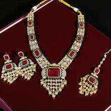 Regal Ruby Kundan Bridal Set