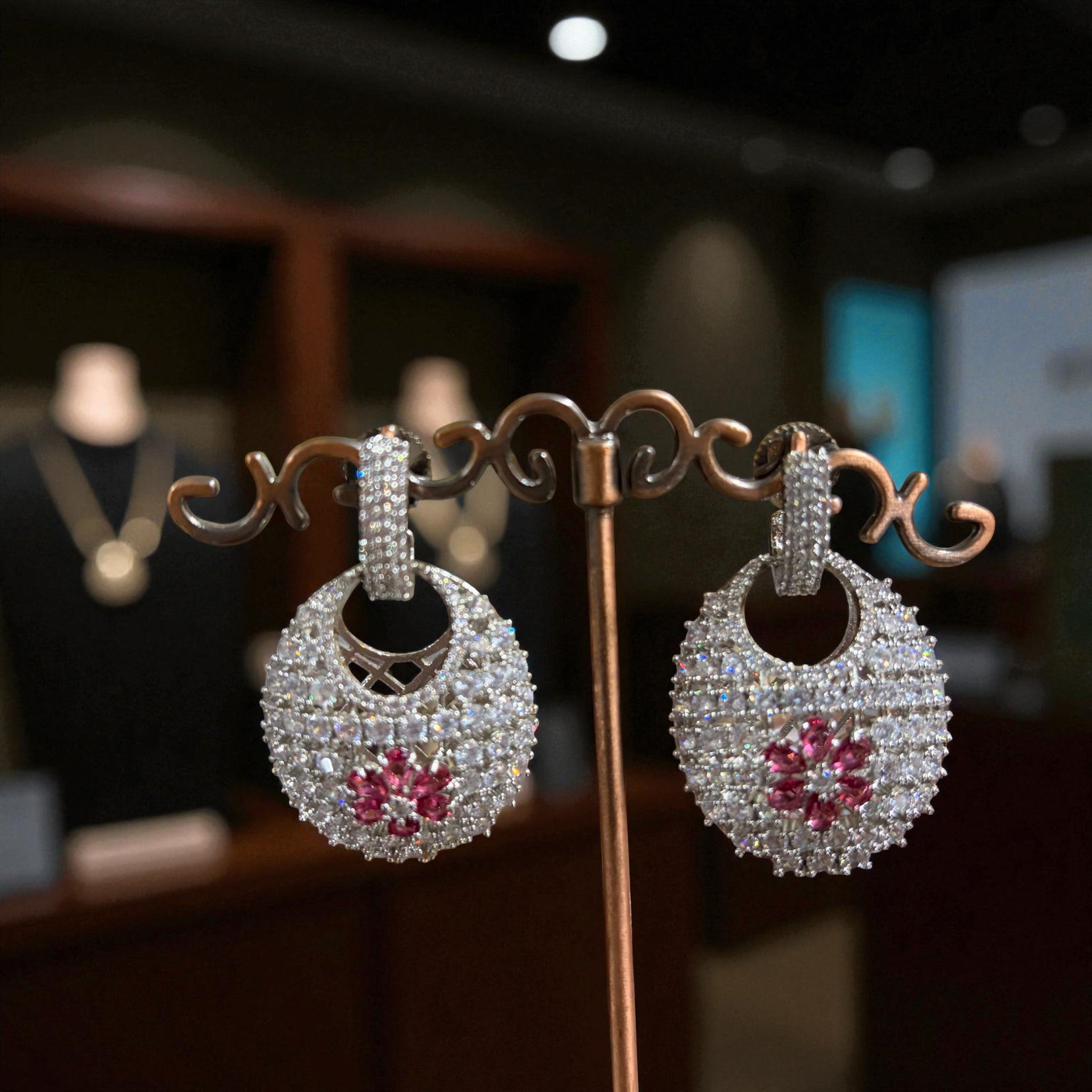 Blossom Halo Diamond Earrings