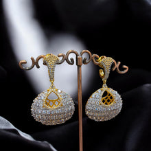 Imperial Dome Crystal Jhumka Earrings