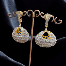 Imperial Dome Crystal Jhumka Earrings