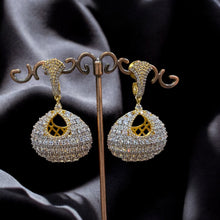 Imperial Dome Crystal Jhumka Earrings
