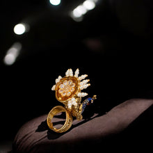 Majestic Peacock Filigree Ring