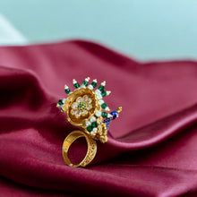 Majestic Peacock Filigree Ring