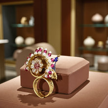 Majestic Peacock Filigree Ring