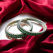 Emerald Sparkle Bangles Set