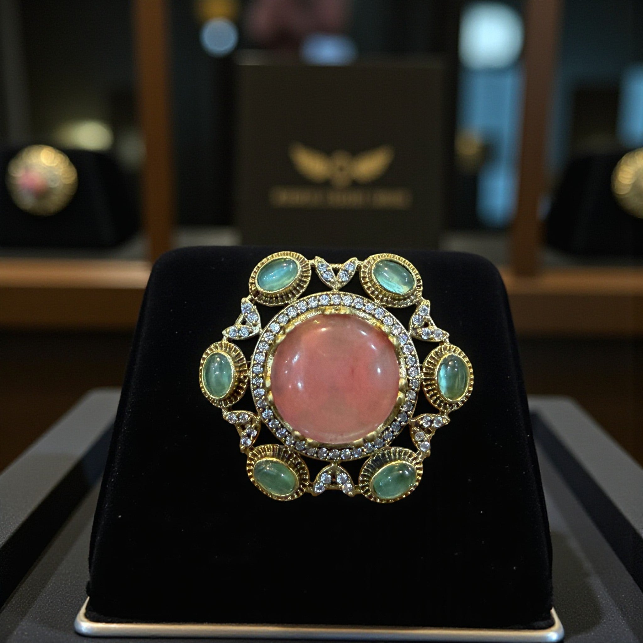 Royal Rose Quartz Heritage Ring