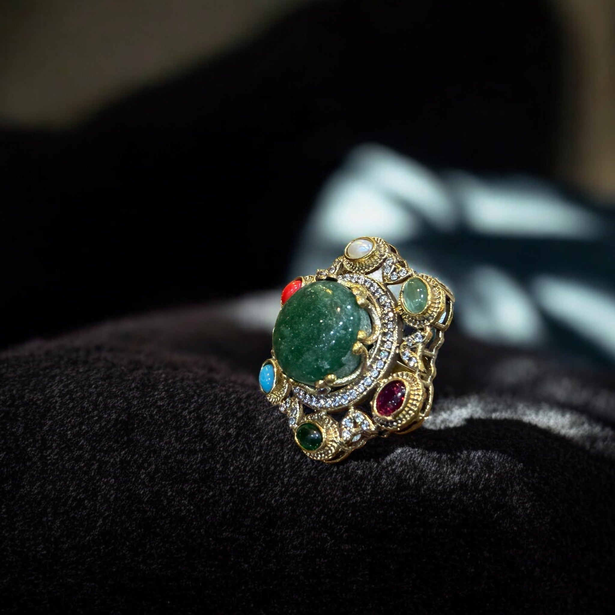 Celestial Navratna Royal Ring