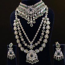 Royal Emerald Kundan Bridal Necklace Set