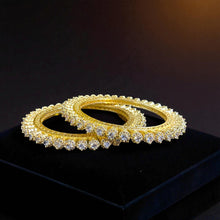 Crystal Solitaire Bangles