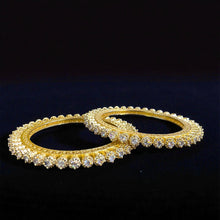 Crystal Solitaire Bangles