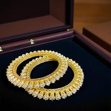 Crystal Solitaire Bangles