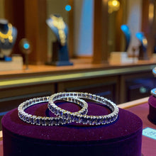 Purple Stone Elegance Bangles