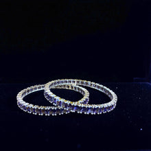 Purple Stone Elegance Bangles