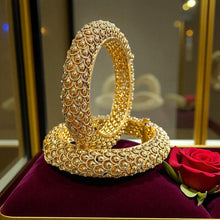 Regal Antique Golden Filigree Bangles