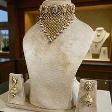 Royal Temple-Style Golden Choker Set