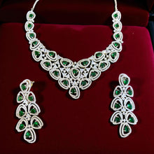 Emerald Cascade Teardrop Jewelry Set