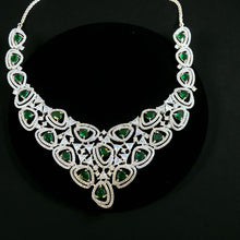 Emerald Cascade Teardrop Jewelry Set