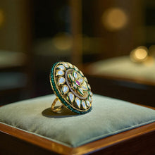 Kundan Royal Circle Statement Ring