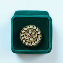 Kundan Royal Circle Statement Ring