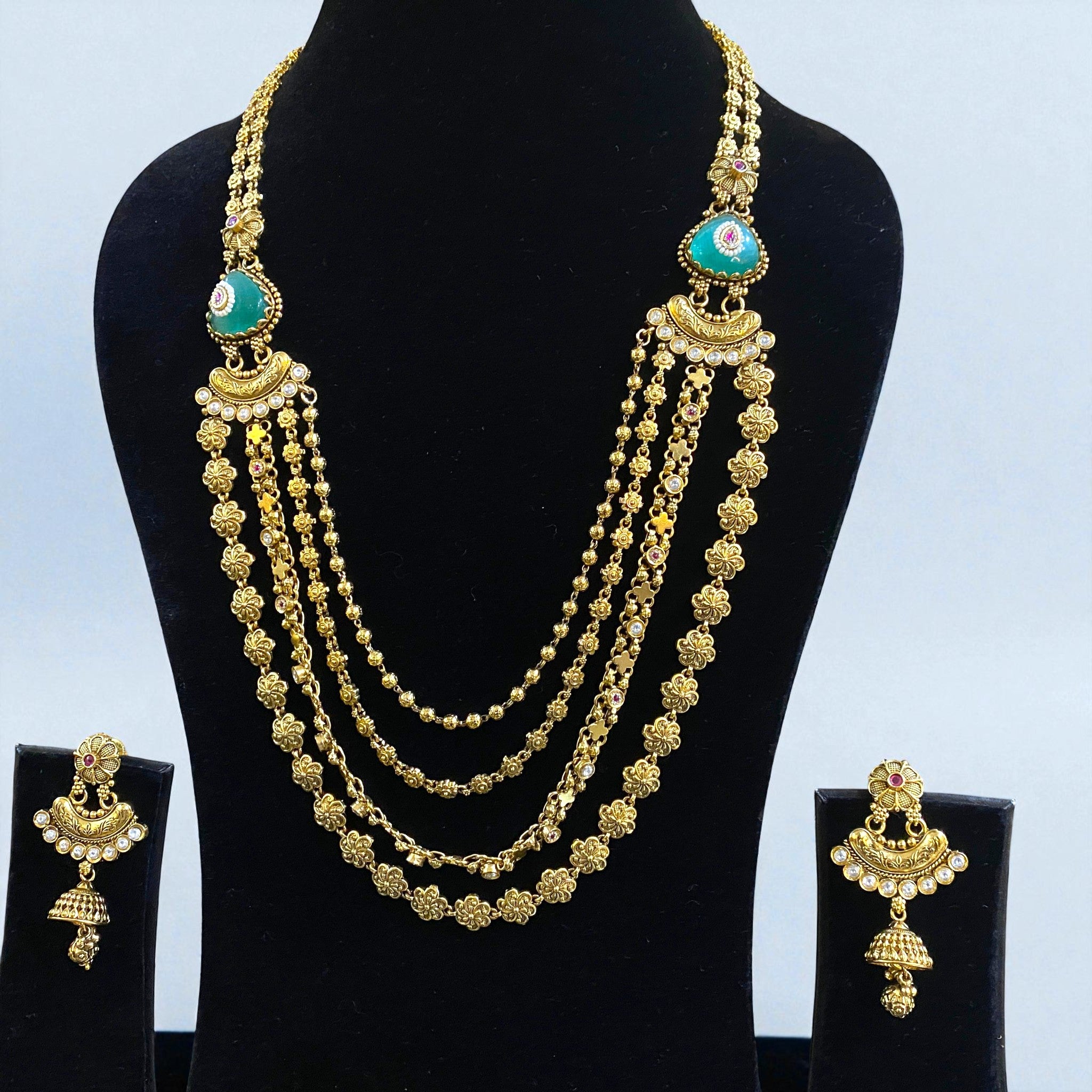 Antique Multilayer Temple Set