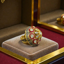 Royal Dome Kundan Cocktail Ring