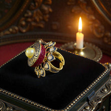 Heritage Pearl Sunburst Kundan Ring