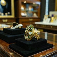 Emerald Bloom Kundan Statement Ring