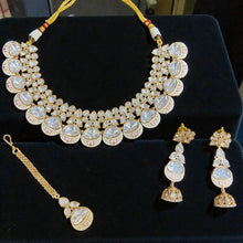 Polki Kundan Enamel Bridal Jewelry Set