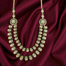 Dual-Layer Antique Polki Haaram Set