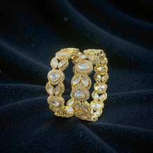 Royal Leaf Kundan Bangles