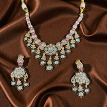Ruby Blossom Kundan Bridal Necklace Set