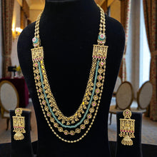 Heritage Temple Multi-Layered Long Necklace Set