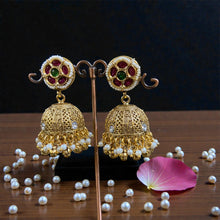 Ratnavalli Kundan Jhumka Earrings